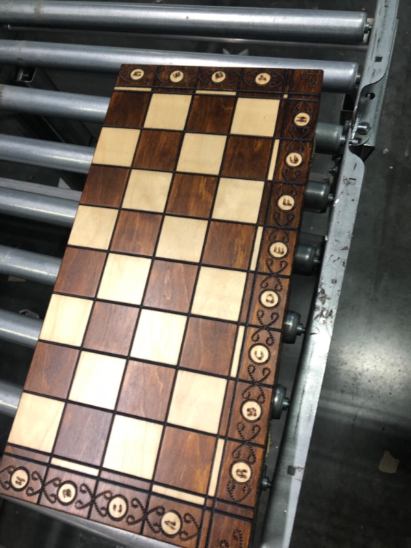 Photo 1 of Beautiful Handcrafted Wooden Chess Set with Wooden Board and Handcrafted Chess Pieces - Gift idea Products (18.5" (47 cm))