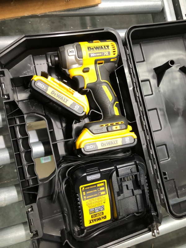 Photo 2 of DEWALT 20V MAX XR Cordless Impact Driver Kit, Brushless, 1/4" Hex Chuck, 3-Speed, 2 Batteries and Charger (DCF887D2)
