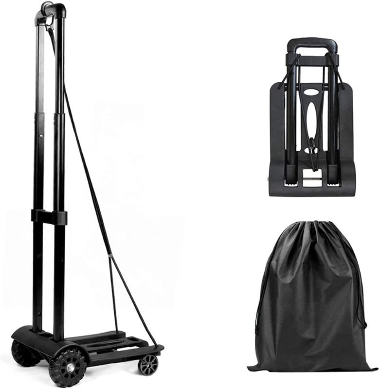 Photo 1 of FOLDING HAND TRUCK FOLDABLE DOLLY CART, 2 WHEELS, FOR TRAVEL, MOVING, SHOPPING, OFFICE 