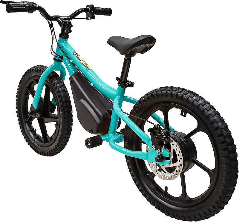 Photo 1 of M MASSIMO MOTOR 24V 350w Electric Balance Bike, Dirt Bike for Kids E13 w/Adjustable Seat Height 16" Large Wheel Aluminum Body Frame Up to 6 Hours Long Range Metal Rear Rim
unable to test