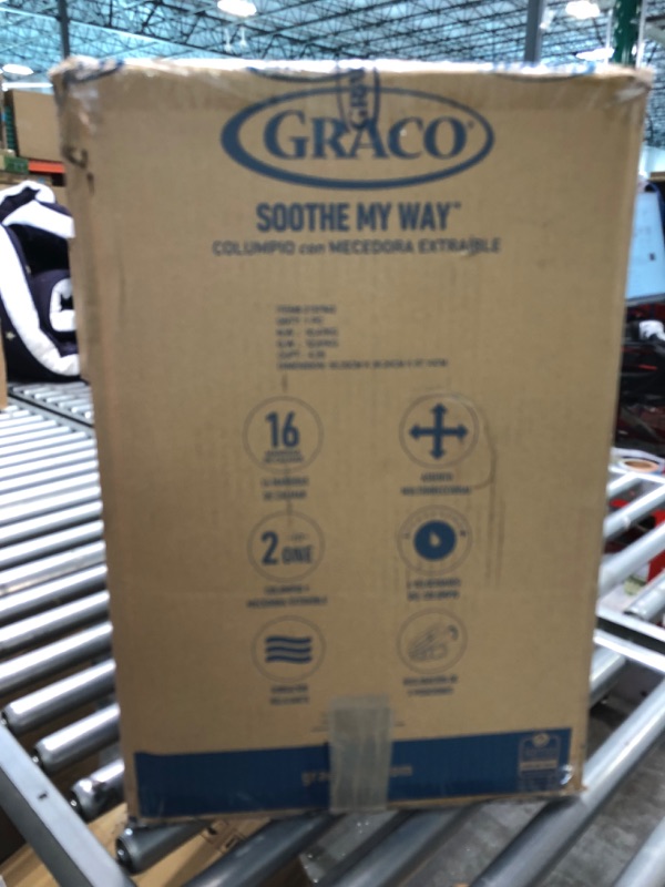 Photo 5 of Graco, Soothe My Way Swing with Removable Rocker, Madden
open box may missing some screw