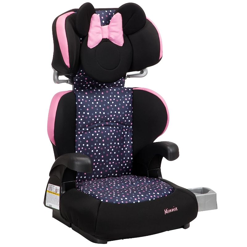Photo 1 of Disney Baby Pronto! Belt-Positioning Booster Car Seat, Belt-Positioning Booster: 40–100 pounds, Minnie Dot Party