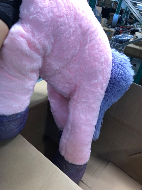 Photo 2 of Giant Unicorn Stuffed Animal Toys,Soft Large Unicorns Plush Pillow Cushion for Birthday,Valentines,Bedroom (Pink