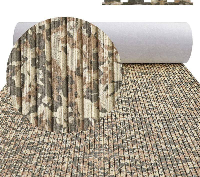 Photo 1 of HZCHIONE Boat Flooring EVA Foam Boat Decking Camo 94"x35"/23" Non-Slip Boat Mat Self-Adhesive Foam Boat Deck Flooring Carpet Mat Rolls for Kayak Deck Boat Yacht Flooring Motorboat 94.48*45.28" Camo Jungle