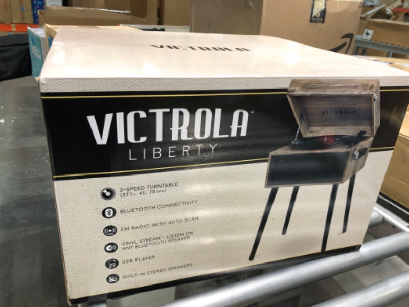 Photo 6 of Victrola VTA-75-FOT Liberty Bluetooth 5 in 1 Music Center (33/45/78) (Farmhouse Oatmeal)