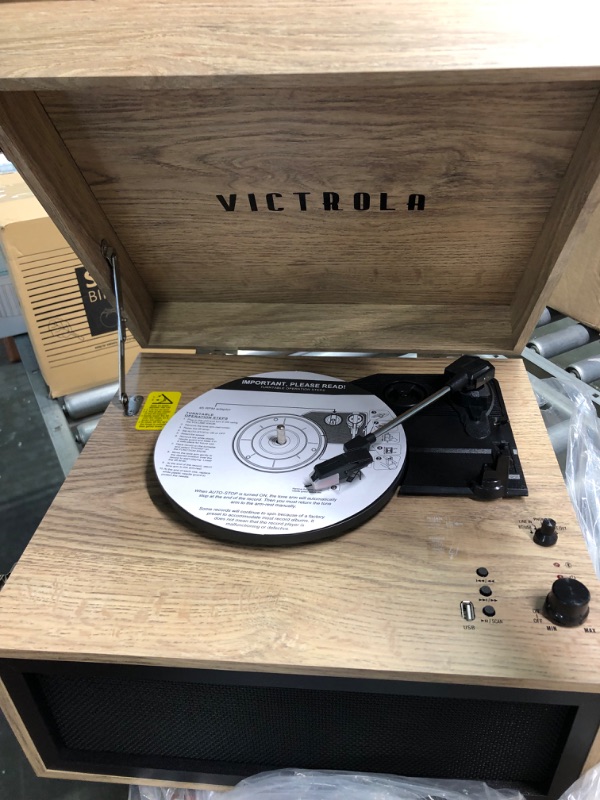 Photo 4 of Victrola VTA-75-FOT Liberty Bluetooth 5 in 1 Music Center (33/45/78) (Farmhouse Oatmeal)
