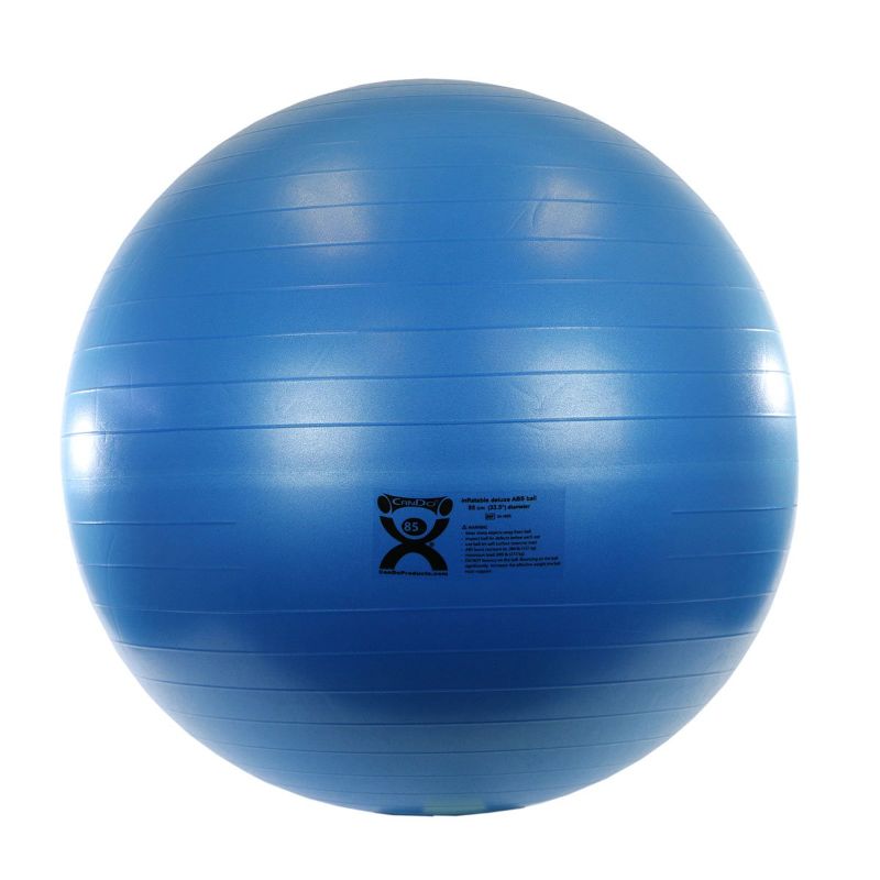 Photo 1 of Cando Deluxe ABS Inflatable Exercise Ball, Blue, 33.5"