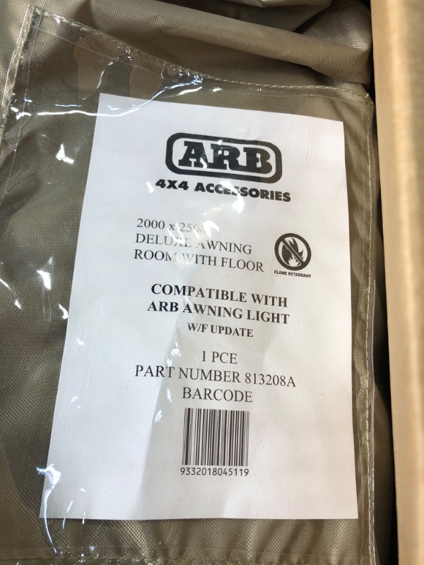 Photo 3 of ARB 813208A Awning Room Accesory (Deluxe w/Floor 2000mm x 2500mm Heavy Duty) for ARB Awning 814409 2000x25000 Size: 2000 x 2500 mm