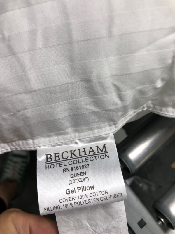 Photo 2 of Beckham Hotel Collection Bed Pillows for Sleeping - Queen Size, one
 - Soft Allergy Friendly, Cooling, Luxury Gel Pillow for Back, Stomach or Side Sleepers