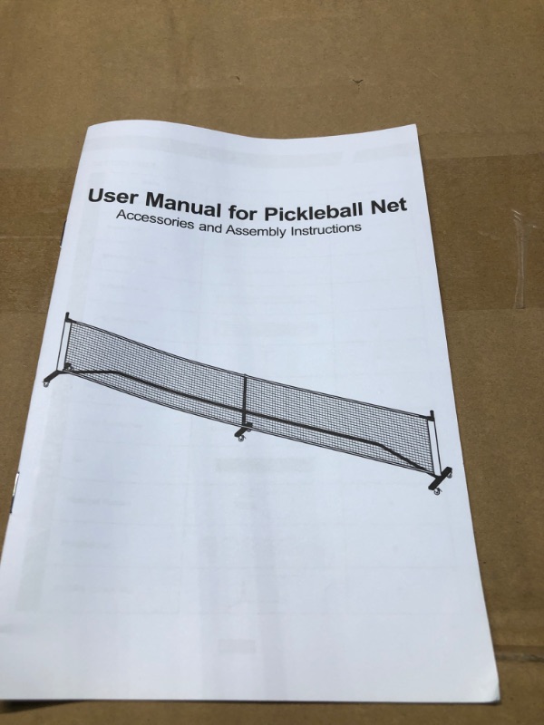 Photo 3 of A11N Portable Pickleball Net System, Designed for All Weather Conditions with Steady Metal Frame and Strong PE Net, Regulation Size Net with Carrying Bag