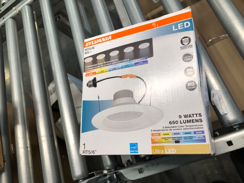 Photo 1 of 
SYLVANIA LED Bulb RT 5"/6" Recessed Downlight Kit, 65W Equivalent, Efficient 9W, Dimmable, 625 Lumens, Warm White, 3000K, Contractor Series - 1 Pack (74405)

































































































