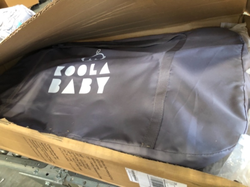 Photo 5 of 3 in 1 Baby Bassinet, Bedside Sleeper, & Playpen, Easy Folding Portable Crib (Grey)- KoolaBaby