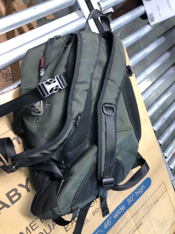 Photo 2 of DIME BAGS Omerta Transporter Backpack | Carbon Filter Lined Bag with Heavy-Duty Lock (Green)