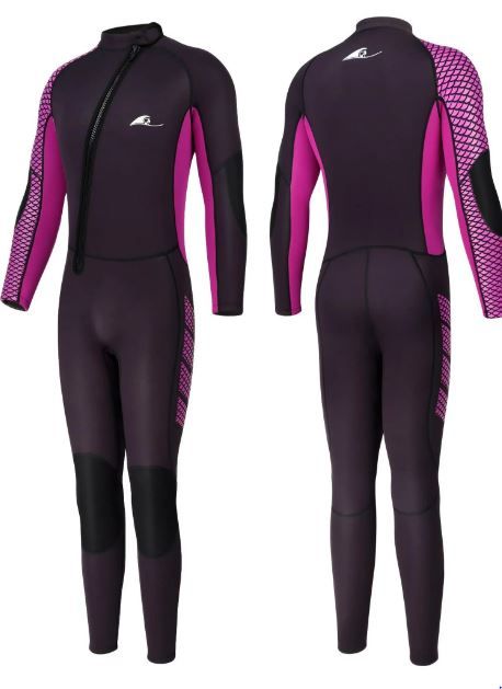 Photo 1 of Owntop Wetsuit for Men 3mm Neoprene Full Body Mens Wet Suit Protection Front Zip Keep Warm in Cold Water Surfing Diving Suit