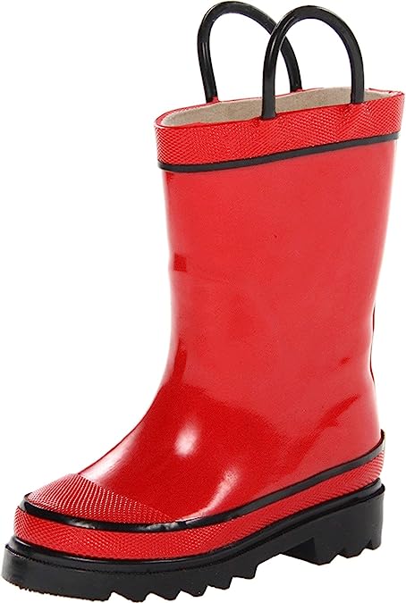 Photo 1 of Western Chief Kids Waterproof Rubber Classic Rain Boot with Pull Handles