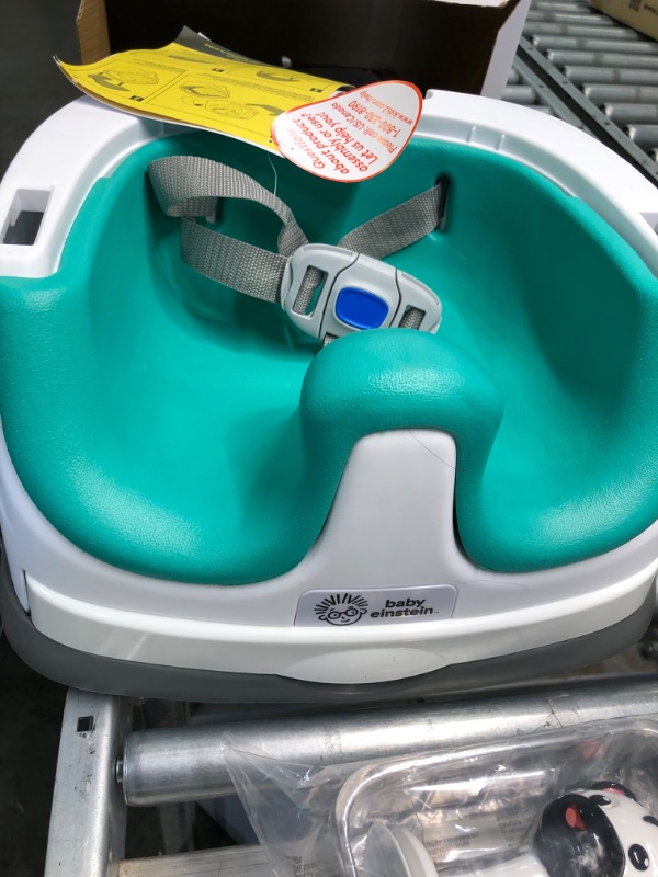 Photo 2 of Baby Einstein Dine & Discover Multi-Use Booster Feeding & Floor Activity Seat with Self-Storing Tray Sea of Support