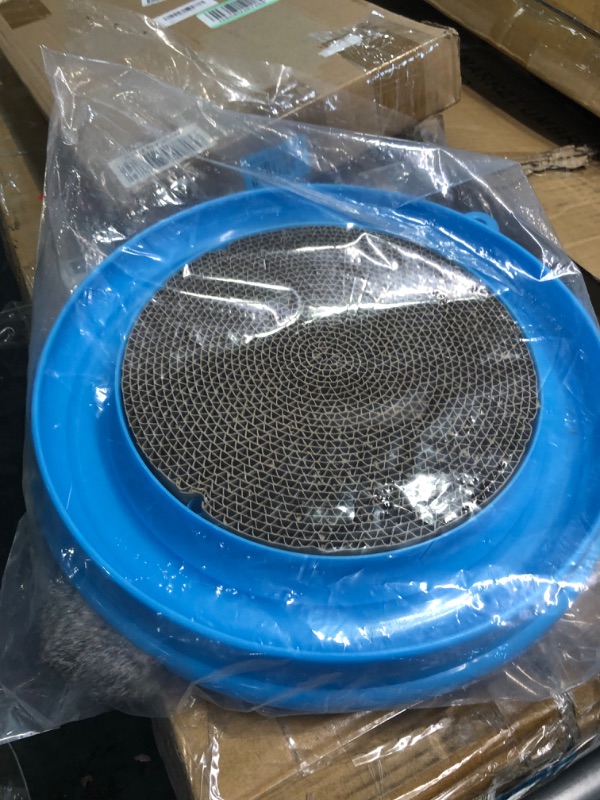 Photo 1 of AUOON Cat Scratcher Toy, Cat Toy, Scratch pad,Scratching Toy,Post Pad Interactive Training Exercise Mouse Play Toy with Ball Blue