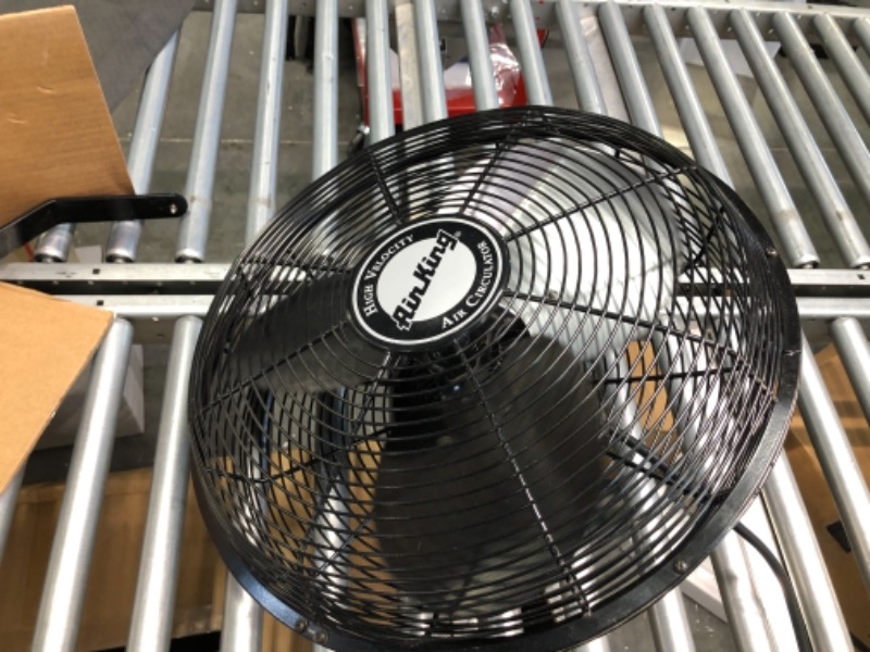 Photo 1 of Air King 9020 1/6 HP Industrial Grade Wall Mount Fan, 20-Inch,Black
