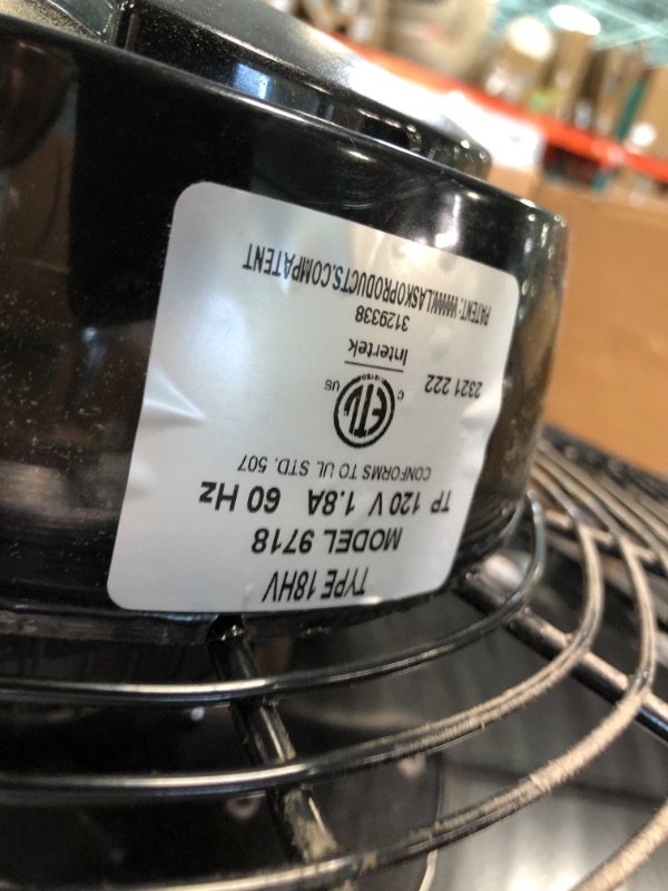 Photo 1 of Air King 9020 1/6 HP Industrial Grade Wall Mount Fan, 20-Inch,Black