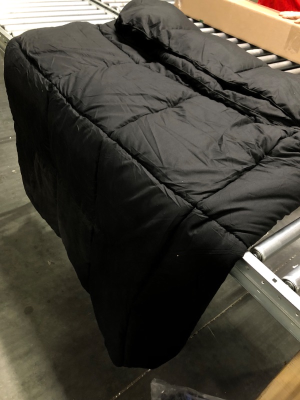 Photo 4 of 1300 Series All Season Goose Down Alternative Comforter Twin/Twin XL / Black Twin/Twin XL Black