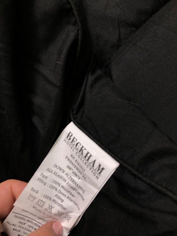 Photo 1 of 1300 Series All Season Goose Down Alternative Comforter Twin/Twin XL / Black Twin/Twin XL Black