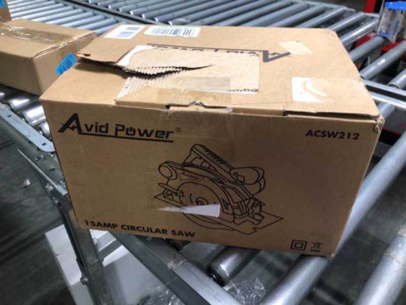 Photo 1 of AVID POWER Circular Saw, 15 Amp Corded Circular Saw 7-1/4 Inch Electric Saw for Cutting Wood, Metal and Plastic, Solid Aluminum Base Plate