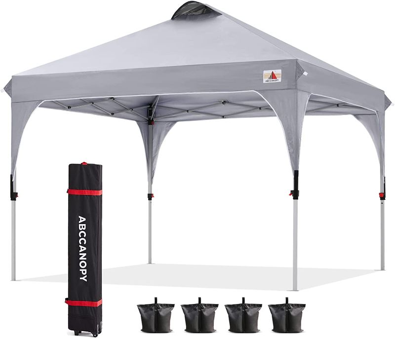 Photo 1 of ABCCANOPY Outdoor Pop up Canopy Tent 10x10 Camping Sun Shelter-Series, Gray