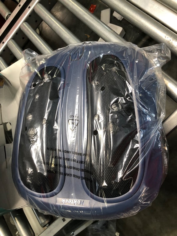 Photo 1 of Nekteck Foot Massager with Heat, Shiatsu Heated Electric Kneading Foot Massager Machine for Plantar Fasciitis, Built-in Infrared Heat Function and Power Cord?Blue)