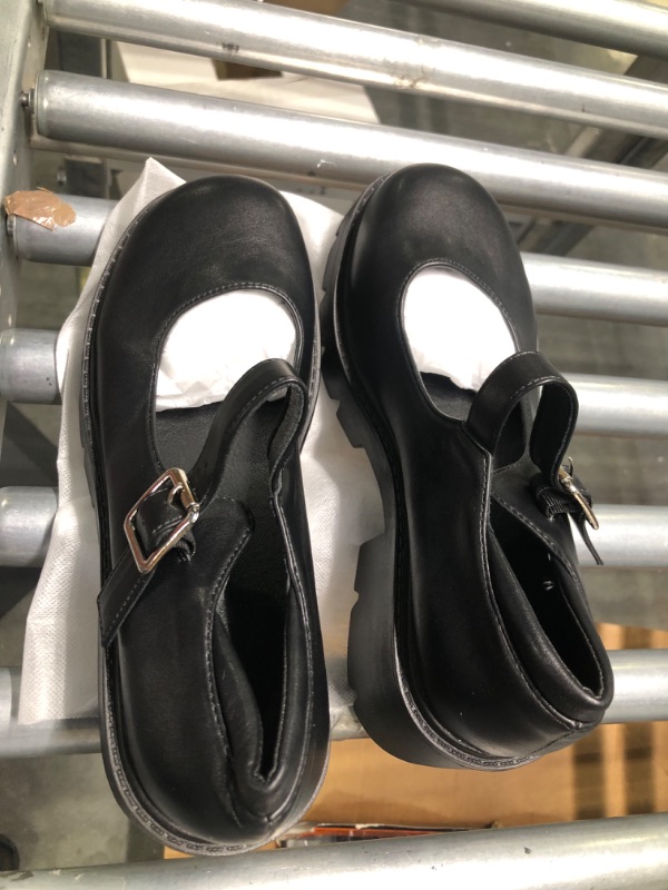 Photo 2 of Women's Platform Mary Janes Chunky Heel Ankle Strap Uniform Dress Shoes Heeled Gothic Lolita Oxfords
size 41, us 9-9.5