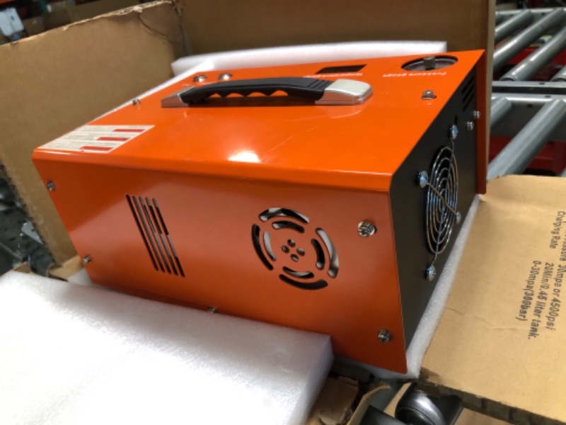 Photo 7 of PCP Air Compressor 1.5 L Portable High Pressure Pump Compressor Transformer Airgun Pneumatic Rifle Inflator, Powered by Car 12V DC or Home 110V-240V AC, 4500Psi/30Mpa
unable to test
