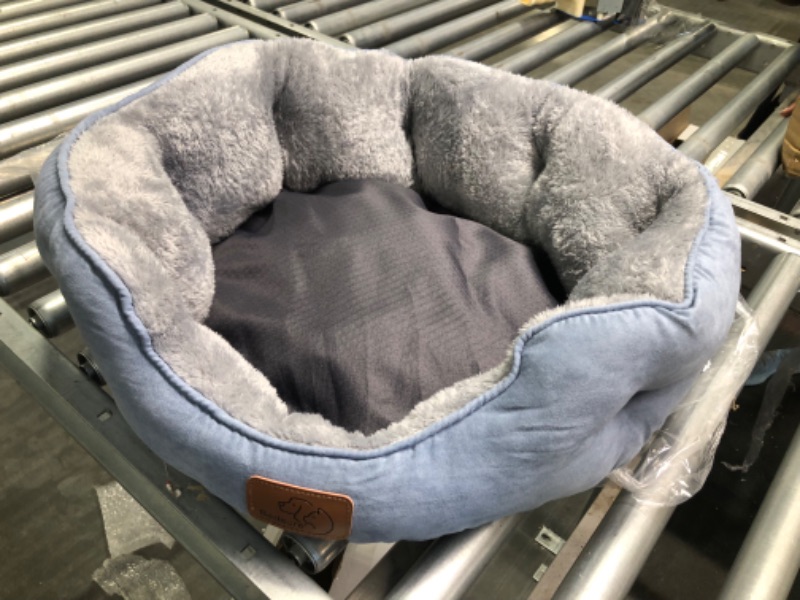 Photo 2 of Bedsure Dog Beds for Small Dogs - Round Cat Beds for Indoor Cats, Washable Pet Bed for Puppy and Kitten with Slip-Resistant Bottom, 25 Inches, Allure