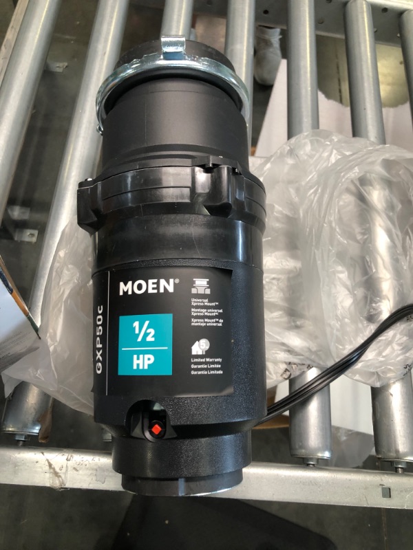 Photo 4 of 
Moen GXP50C Prep Series PRO 1/2 HP Continuous Feed Garbage Disposal, Power Cord Included