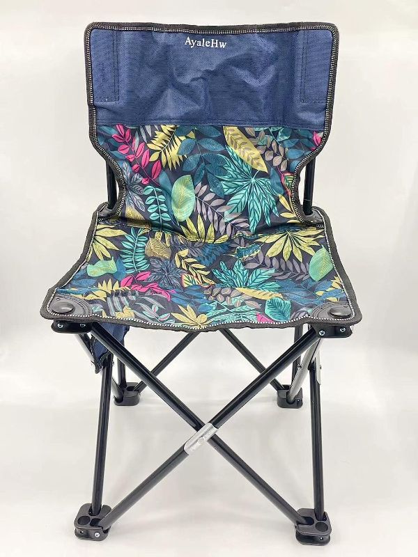 Photo 1 of AyaleHw Fishing Chairs, Folding Chairs Heavy-Duty Oversize Camping Chair Round Moon Saucer Chair Padded Folding Chair