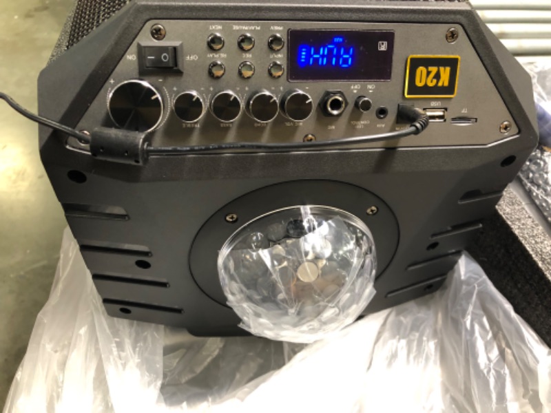 Photo 1 of Wireless Karaoke Machine Bluetooth for Adults, TONOR PA System Portable Singing Speaker with Dual Wireless Microphones Microfono, Disco Ball for Home Karaoke, Party, Class and Church K20