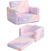 Photo 1 of Tiita Kids Sofa, 2-in-1 Kids Sofa Chair, Convertible Chirldren Couch to Lounger, Flip Out Kids Sofa Chair, To…