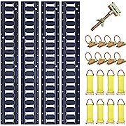 Photo 1 of 
Trekassy E Track Tie-Down Rail Kit - 21 Pieces: 4 Pack 5ft Horizontal E-Track Rails & 17 E Track Tie Down Accessories for Truck Bed, TrailersTrekassy E Track Tie-Down Rail Kit - 21 Pieces: 4 Pack 5ft Horizontal E-Track Rails & 17 E Track Tie Down Accesso
