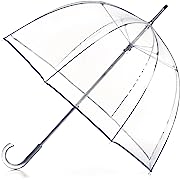 Photo 1 of 
Signature Clear Bubble, Rain & Windproof Umbrella - Perfect for Weddings, Travel and Outdoor Events - Curved Handle with Deluxe Finish, in Transparent or Colorful Design OptionsTotes Signature Clear Bubble, Rain & Windproof Umbrella - Perfect for Wedding