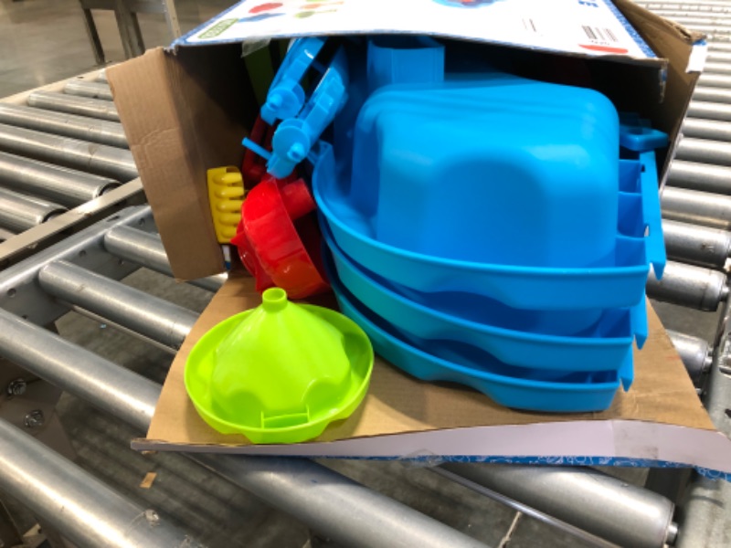 Photo 1 of Bennol Kids Sand Water Table Toys for Toddlers, 3 in 1 Outdoor Sand and Water Play Table Beach Toys for Kids Boys Girls, Water Activity Tables Summer Toys for Outside Backyard for Toddlers Age 1-3 3-5 9338