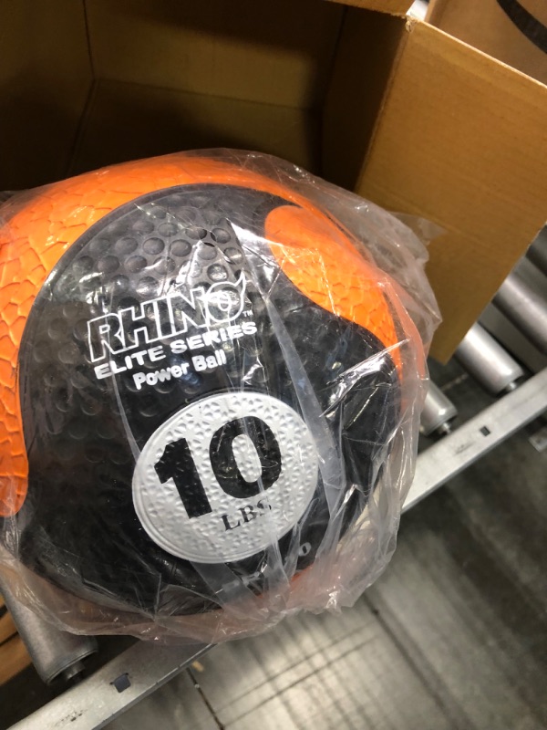 Photo 1 of Champion Sports Rhino Elite Medicine Ball - In Multiple Weights 10 Lbs - Orange