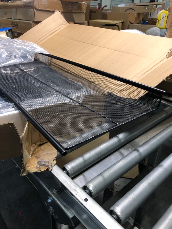 Photo 1 of SONGMICS Shoe Rack, 8-Tier Shoe Organizer, Metal Shoe Storage for Garage, Entryway, Set of 2 4-Tier Stackable Shoe Shelf, with Adjustable Flat or Angled Shelves, Holds 32-40 Pairs, Black ULMR08Bb