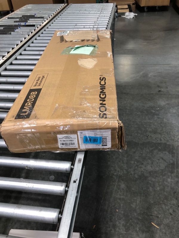 Photo 1 of SONGMICS Shoe Rack, 8-Tier Shoe Organizer, Metal Shoe Storage for Garage, Entryway, Set of 2 4-Tier Stackable Shoe Shelf, with Adjustable Flat or Angled Shelves, Holds 32-40 Pairs, Black ULMR08Bb