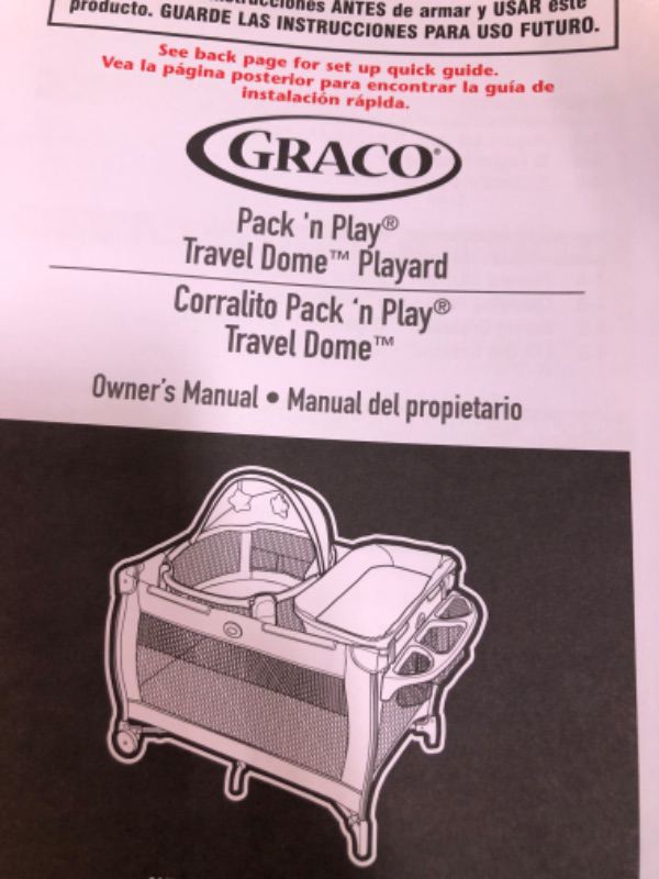 Photo 1 of Graco Pack 'n Play Travel Dome Playard | Includes Travel Bassinet, Full-Size Infant Bassinet, and Diaper Changer, Oskar