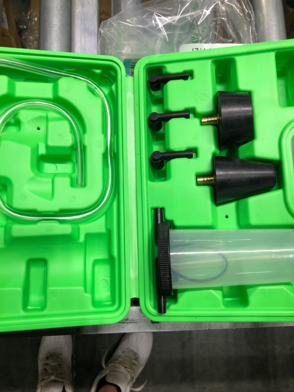 Photo 3 of OEMTOOLS 27311 Power Steering and Brake Bleed Adapter Kit, Works w/Hand Vacuum Bleeder, Brake Line Bleeder Kit w/ 2 Rubber Power-Steering Adapters Power Steering Bleeder Kit