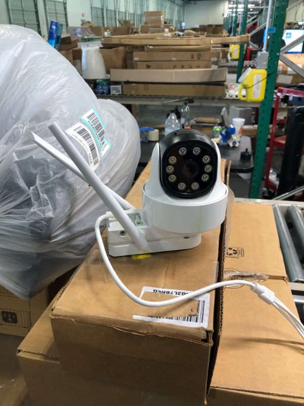 Photo 1 of SV3C Pan Tilt IP Camera Outdoor with Floodlight & Tracking, 1080P WiFi Rotate Dome Security Camera Support Max 128G SD Card Record, Color Night Vision, 2-Way Audio, Motion Detection, RTSP Browser View