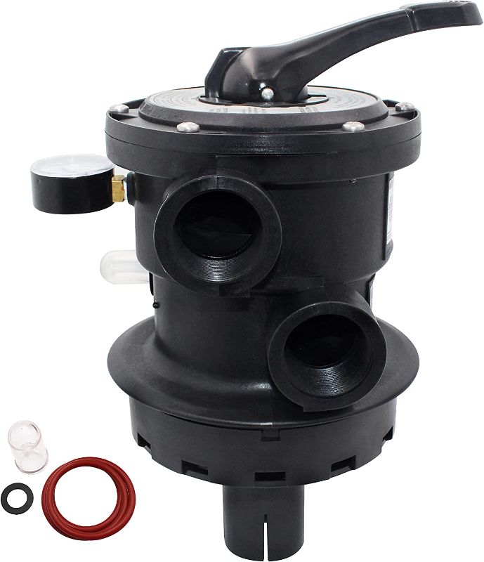 Photo 1 of TIROAR SP0714T Top-Mount Multi Port Valve Compatible with Hayward VariFlo,Replacement for Hayward Above-Ground Pro- or VL Series Sand Filter?1-1/2 Seven Position Control Valve?Black
A few pieces from items original photo seem to be missing