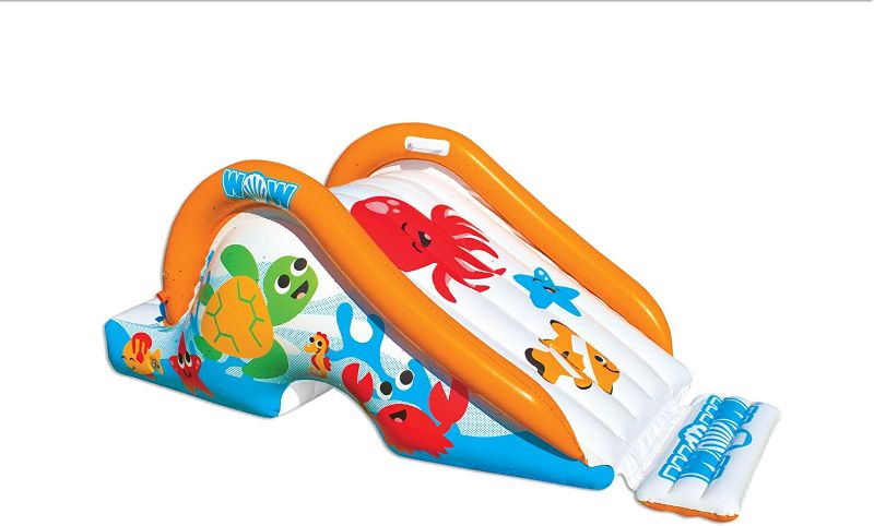 Photo 1 of WOW Sports Swirl Splash Pad Slide (Slide Only), Backyard Water Slide for Kids for Backyard Fun