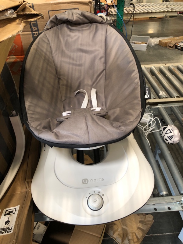 Photo 3 of 4moms RockaRoo Baby Rocker with Front to Back Gliding Motion, Graphite