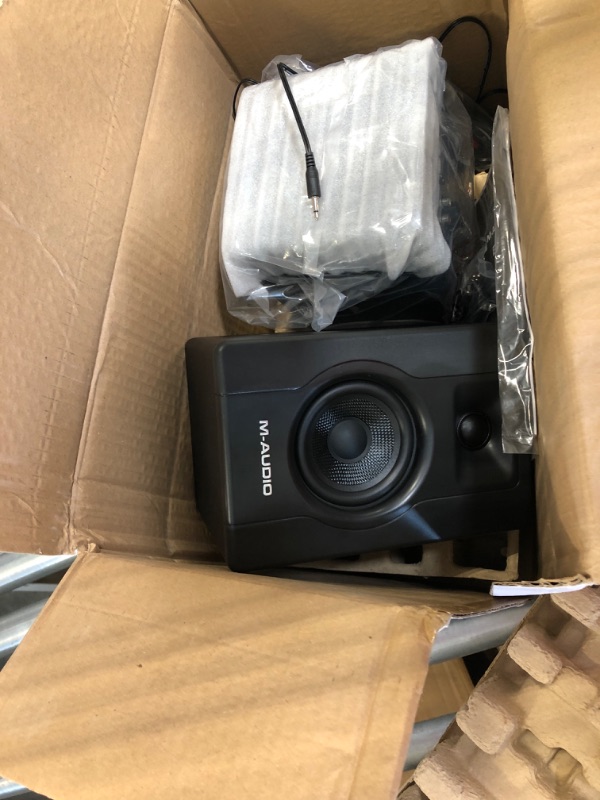 Photo 2 of M-Audio BX3 3.5" Studio Monitors, HD PC Speakers for Recording and Multimedia with Music Production Software, 120W, Pair Pair 3.5" Speakers No Bluetooth Monitors