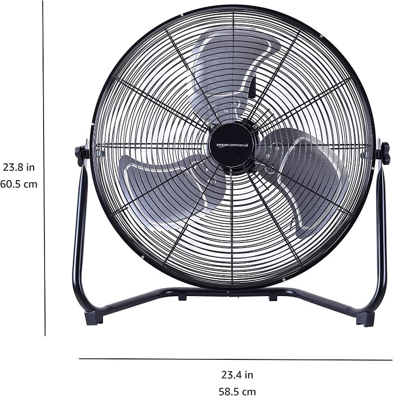 Photo 1 of AmazonCommercial HVF20-SP Industrial Fan, 20", Black