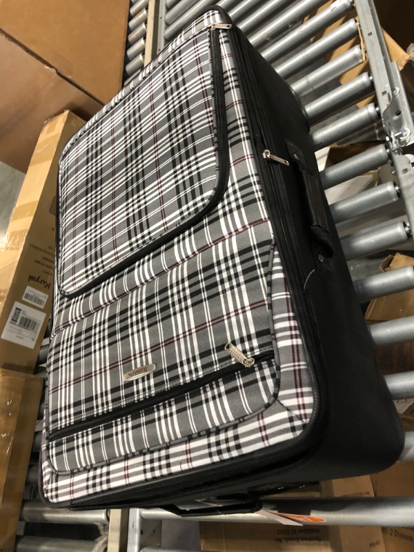 Photo 1 of Rockland 4-pc. Softside Luggage Set - Black Plaid